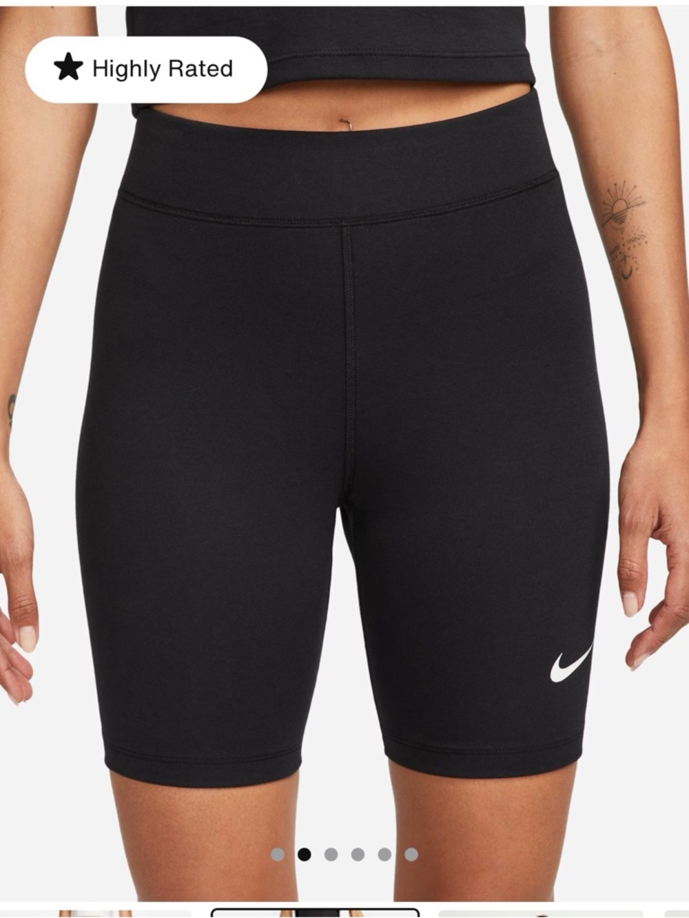 Nike classic Women's Black High-Rise Biker Shorts